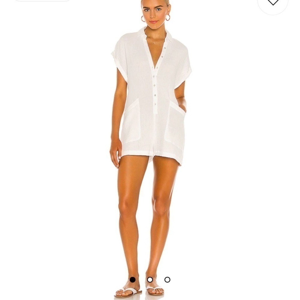 L*Space White Mika Romper